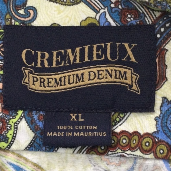 Cremieux Mens Shirt size XL long sleeves beautiful design washable. #295 - Picture 3 of 6